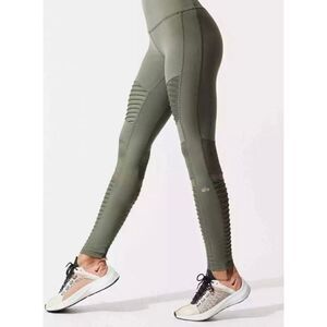 Alo Yoga Moto Leggings Green Women’s Medium